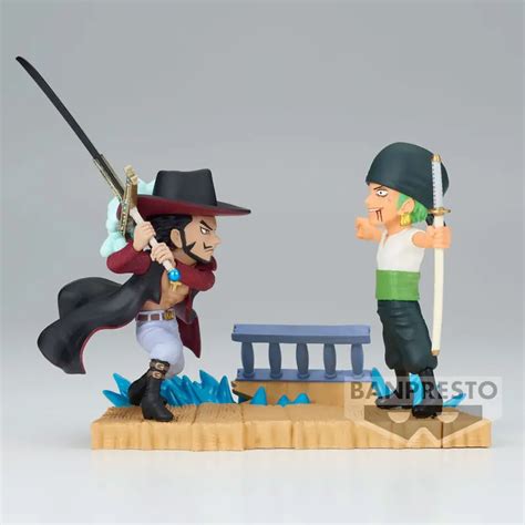 One Piece Log Stories Roronoa Zoro VS Dracule Mihawk Figura 7cm Fanbase