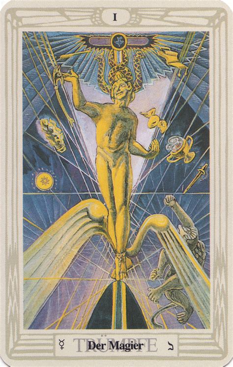 Tarotkarte Der Magier Im Crowley Thoth Tarot Tarot De