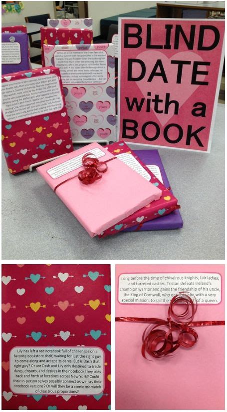 Valentines Day Library Display Blind Date With A Book Library Display