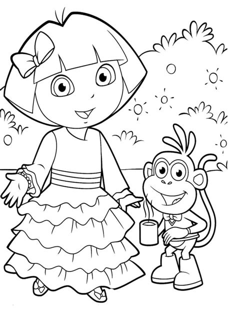 Arriba Imagen De Fondo Dibujos Para Colorear De Dora La Exploradora