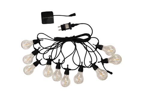 Guirlande lumineuse extérieur connectable 10 globes transparents LED