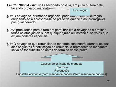 O Estatuto Da Advocacia E O Código De Ética E Disciplina Da Oab Ppt