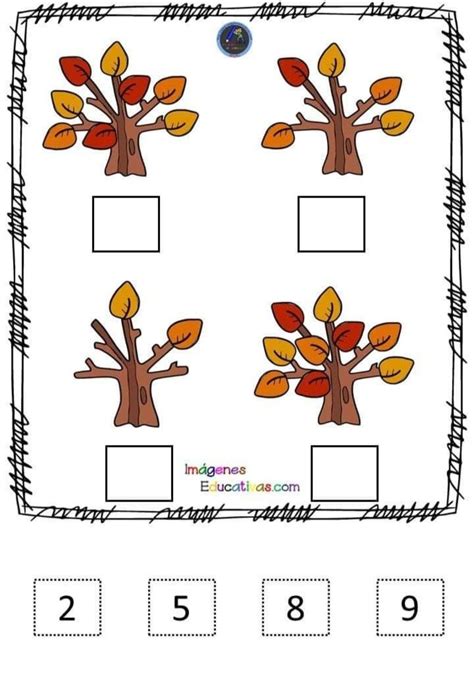 Printable Preschool Fall Themed Color By Number Worksheet Artofit