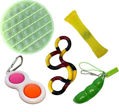 Pop It Fidget Toys Pakket Set Pop It Pop All Up 5 Delig Simple