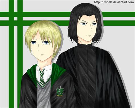 Draco And Snape Coloured By Lividela On Deviantart