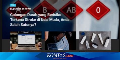 POPULER TREN Golongan Darah Berisiko Stroke Usia Muda Cara Daftar