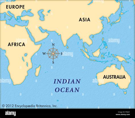 Indian Ocean Maps Cartography Geography Indian Hi Res Stock Photography