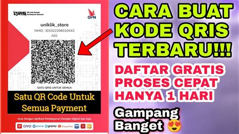 CARA DAFTAR QR QRIS PEMBAYARAN DIGITAL 2022 APLIKASI QRIS TERBAIK