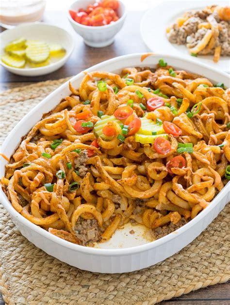 This Cheeseburger And French Fry Casserole Is Filled With All The Hamburger Favorites And Even