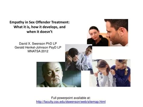 Ppt Empathy In Sex Offender Treatment What It Is How It Develops