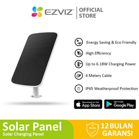 Promo Ezviz CMT Solar Charging Panel C For Smart Home IP Camera Outdoor