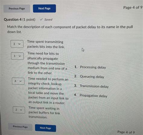 Solved Computer Networks Question 4 1 Point Saved Mat