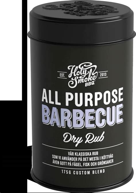 Holy Smoke Bbq All Purepose Barbecue Dry Rub 175g • Pris