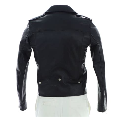 Saint Laurent Mens Biker Jacket Leather Black 2700121