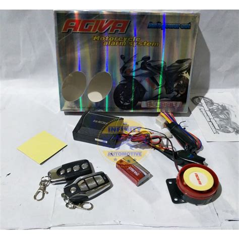 Jual Alarm Motor Remote Alarm Pengaman Motor Anti Maling Merk Agiva