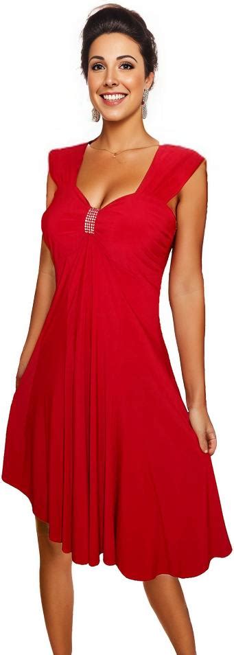 Funfash Plus Size Women Empire Waist A Line Slimming Cocktail Dress Ma