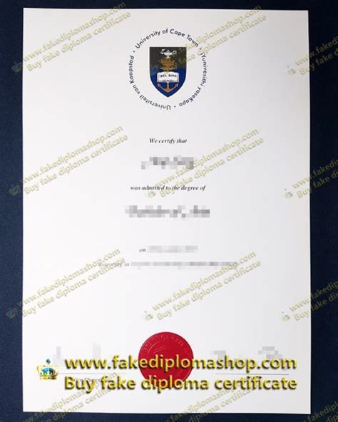 University Of Cape Town Diploma Buy Fake Uct Degree Online