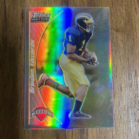 Braylon Edwards Chrome Gold Refractor 149 Prices 2005 Topps Draft