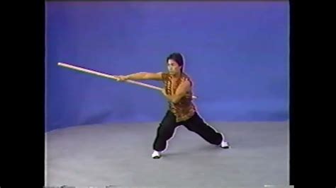 Sifu David Lee Doing Lau Gar Stick At Walk Through Speed Youtube