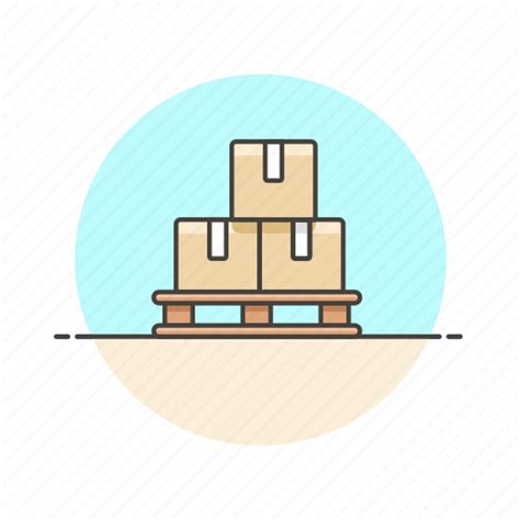 Box Delivery Logistic Package Rack Stack Storage Icon