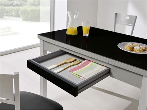 Mesa Cocina Cristal Moderna Extensible Modelo Alba De La Marca Velasco