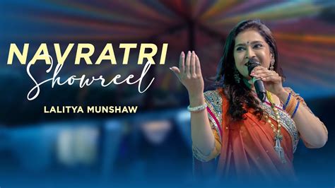 Navratri Showreel Lalitya Munshaw Garba Live Performance Youtube