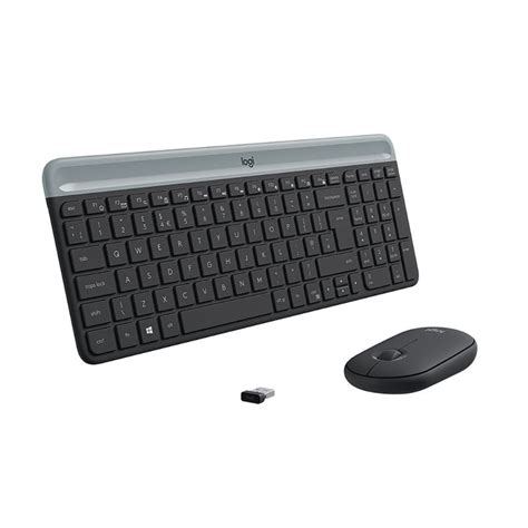 Combo Logitech Mk470 Slim Teclado Y Mouse Inalámbrico Rosado