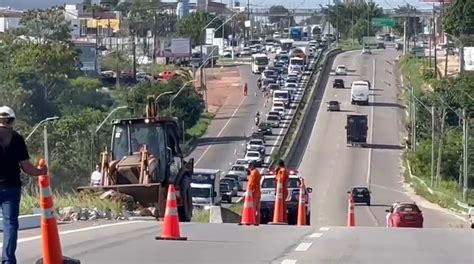 Trecho Da BR 101 Em Parnamirim Volta A Ser Interditado