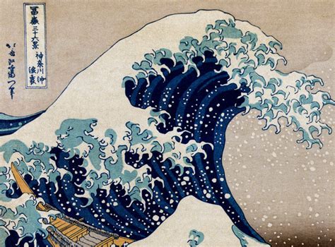 Japanese Art Hokusai Under the great wave off Kanagawa 1832 Vintage Poster - VINTAGE MAPS AND PRINTS