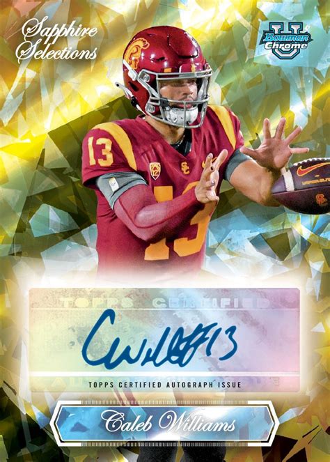 Bowman Chrome University Sapphire Football Case Boxes Break