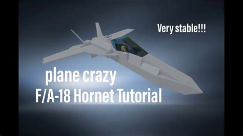 Plane CrazyF A 18 Hornet Tutorial YouTube