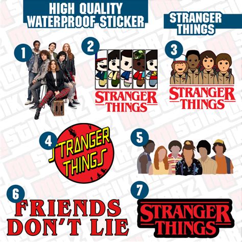 Stranger Things Waterproof Sticker Lazada Ph