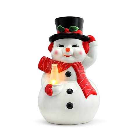 Best Buy Mr Christmas 12 Lit Nostalgic Ceramic Figure Snowman 23139