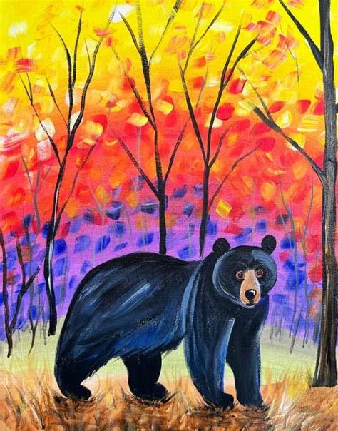 How To Paint "Bear Forest" - Acrylic Painting Tutorial Download