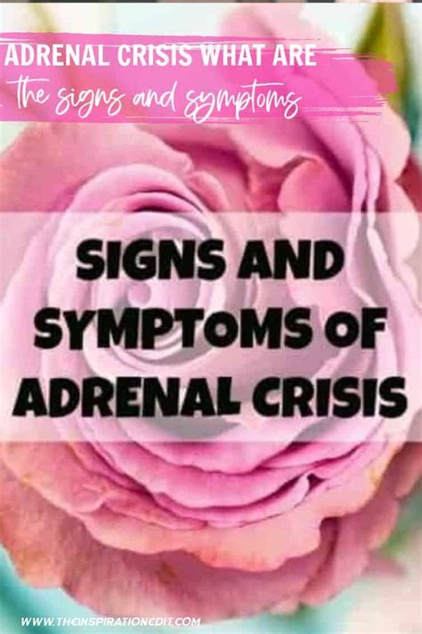 Adrenal Crisis What Are The Signs And Symptoms Adrenals Congenital