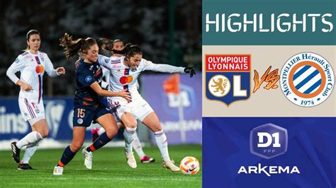 Lyon Vs Montpellier Women S Division 1 Highlights Match Day 13 YouTube