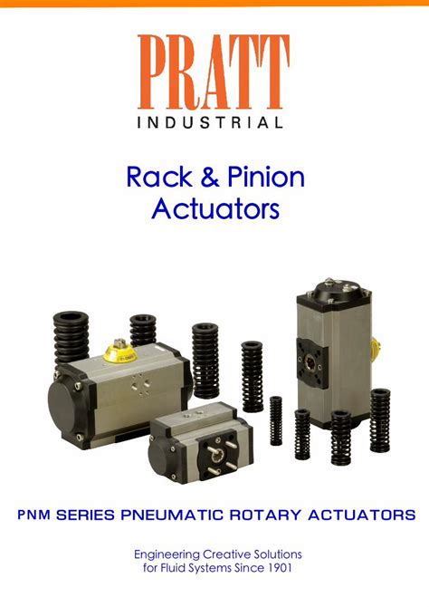 Pdf Rack Pinion Actuators Actuator Produces Linear Torque Output