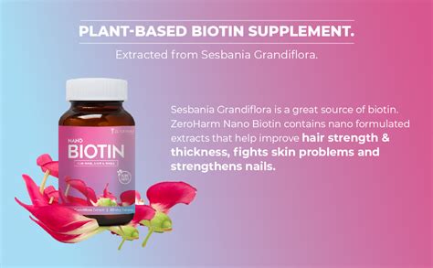 ZEROHARM Biotin Tablets For Hair Skin And Nails Biotin Vitamin B7