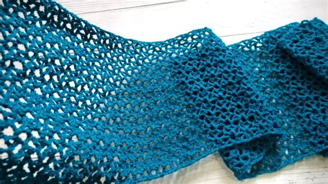 How To Crochet A Delicate Lace Scarf Beginner Scarf Tutorial Youtube