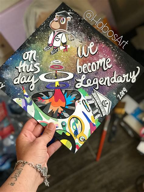 Custom Graduation Caps Hand Painted Cap Topper Grad Cap Etsy Custom