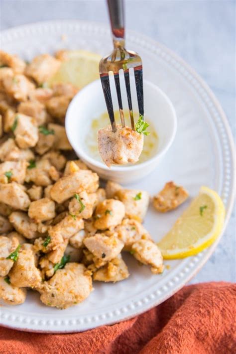 Lemon Garlic Chicken Bites The Roasted Root