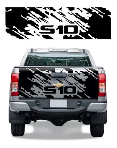 Adesivo Faixa Off Road Tampa Para Chevrolet S Cor Preto