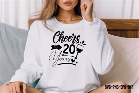 Cheers To 20 Years Svg Graphic By Craftart · Creative Fabrica