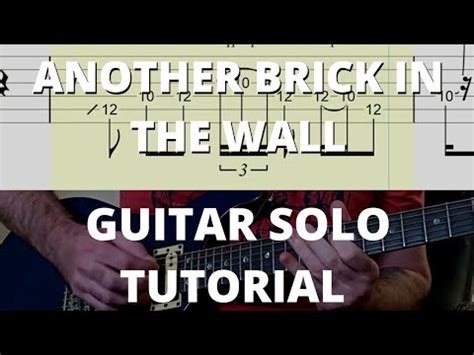 Pink Floyd Another Brick In The Wall Guitar Solo Tutorial With Tabs