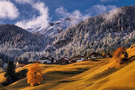 Wallpaper Sunlight Trees Landscape Forest Fall Mountains Italy