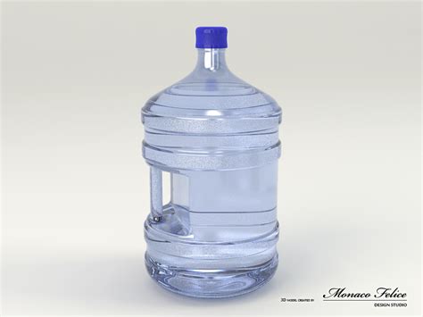 3D модели бутыля и кулера для воды.