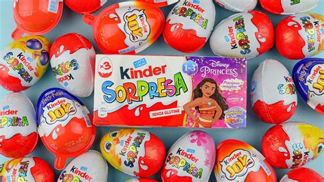 Opening Kinder Surprise Asmr Satisfying Video A Lot Of Kinder Surprise Egg Toys Youtube