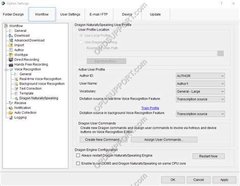Dragon Naturallyspeaking Settings Professional Audio Support