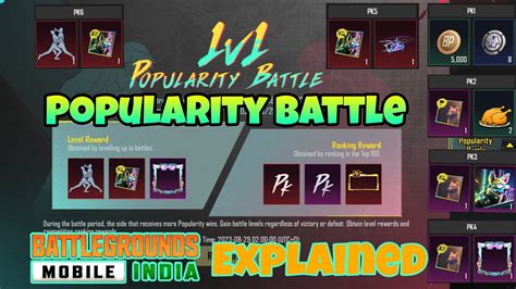 Bgmi New Popularity Battle Concept Fully Explained V In Popularity