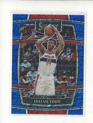 2021 22 Select Prizms Blue Shimmer 65 Isaiah Todd RC Rookie Wizards EBay